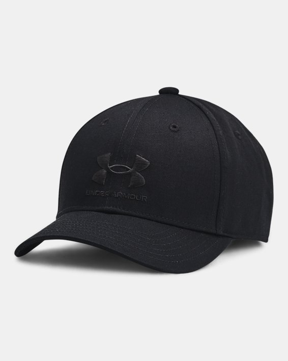Boys' UA Branded Adjustable Cap, Black, pdpMainDesktop image number 0